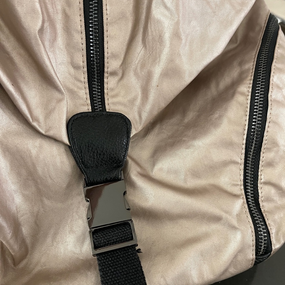 Fabletics Stylish Metallic Backpack Never Worn - image 5